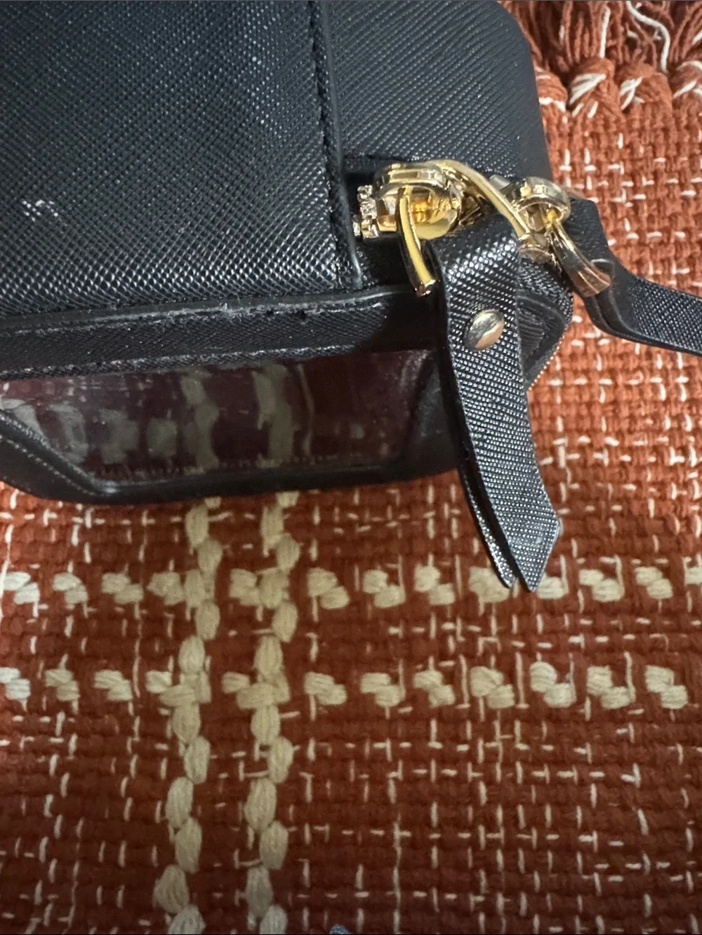 PRITE Black Square Pouch